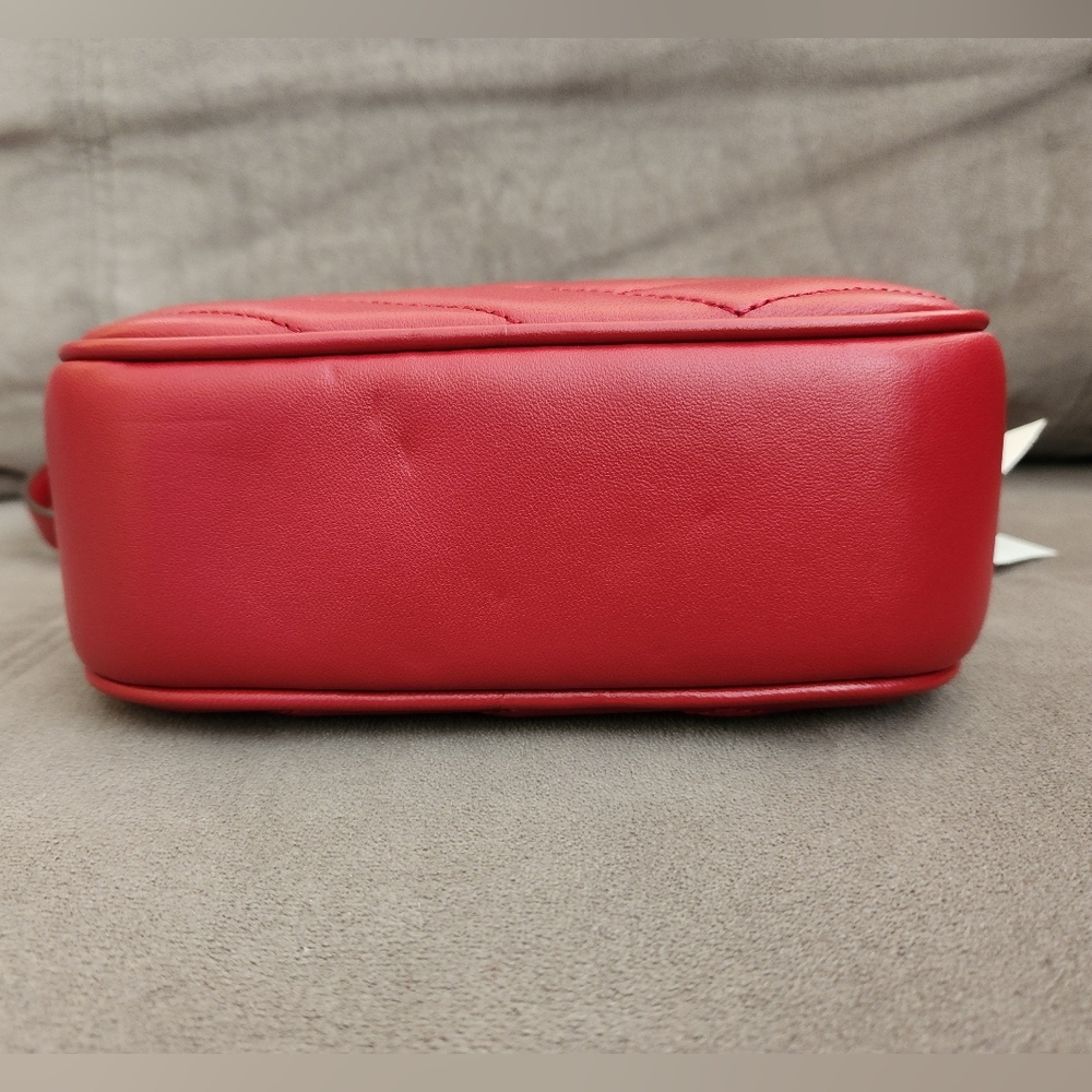Tory Burch Kira Chevron Camera Bag ~REDSTONE **NEW - Picture 4 of 14